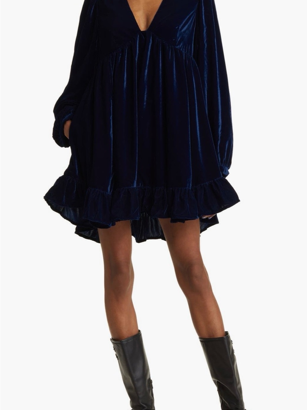 Free People Estella Long Sleeve navy blue
Velvet Minidress size small